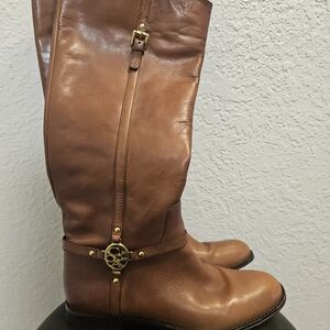 Coach Mulan Tall Brown Riding Boots